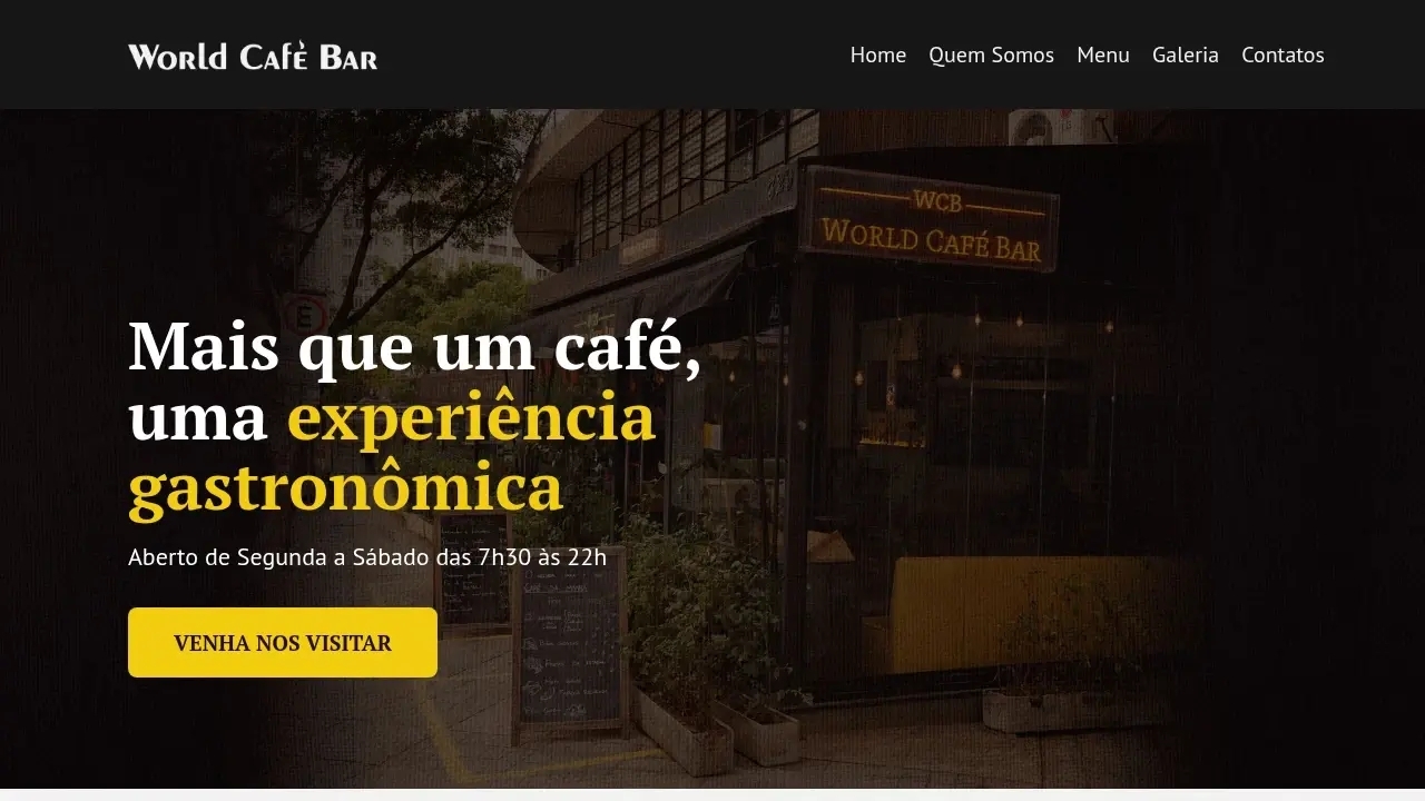 Restaurante: World café bar - Cafeteria, Bar e Restaurante