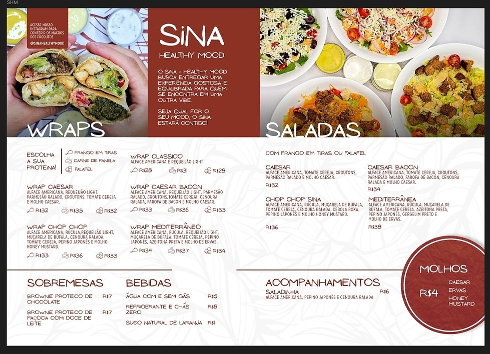 Restaurante: Sina - Burgers, Wraps e Saladas - Juvevê