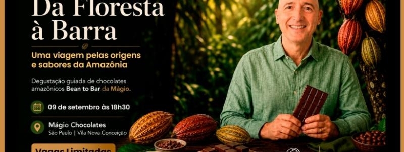 Evento: Chocolate Experience: DA FLORESTA À BARRA - 09/Set