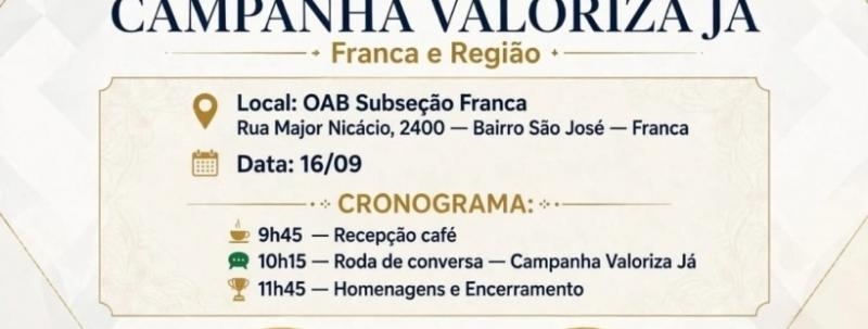 Campanha Valoriza Já