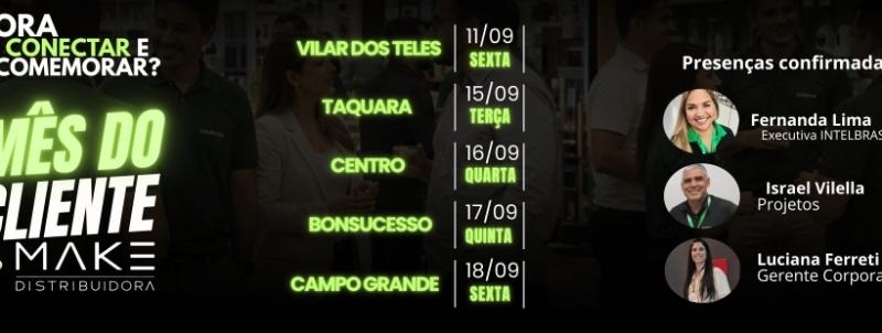 Evento: HAPPY HOUR MÊS DO CLIENTE MAKE CENTRO