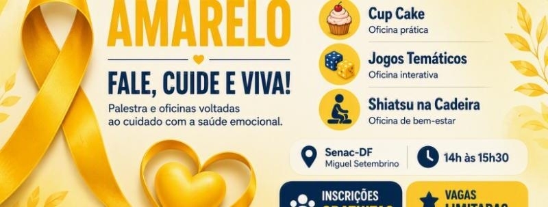 Evento: Questionário de inscrição        Título: Setembro Amarelo  Fale, Cuide e Viva! | Senac-DF