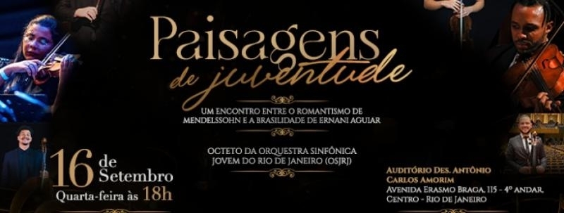 Justiça em Concerto apresenta: Octeto da Orquestra Sinfônica Jovem do Rio de Janeiro no CCPJ