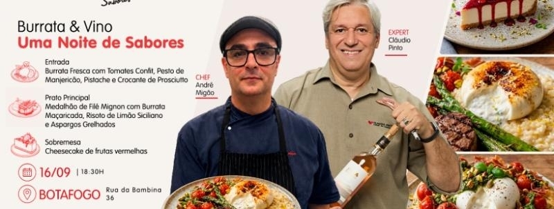 Evento: Burrata & Vino - Uma Noite de Sabores