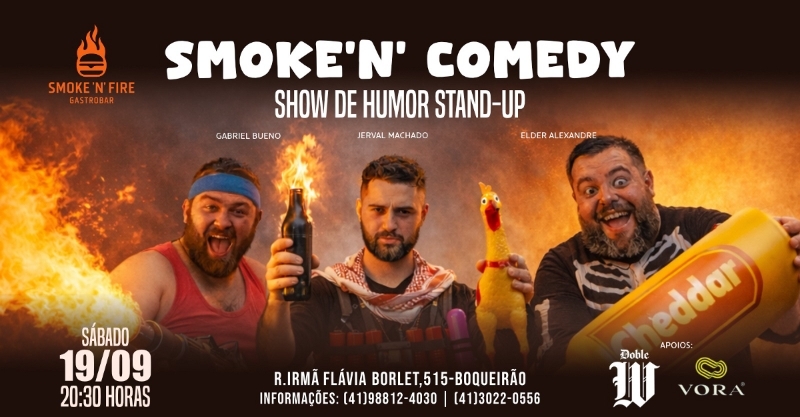 Evento: SMOKE’N' COMEDY | STAND UP COMEDY EM CURITIBA