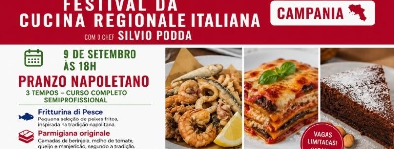Evento: CURSO DE COZINHA PRANZO NAPOLETANO COM O CHEF SILVIO PODDA
