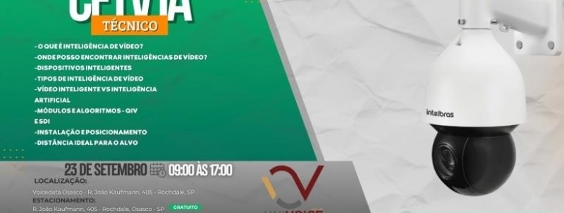 Curso TÉCNICO CFTV IA (Intelbras)
