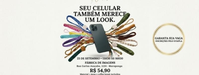 Evento: Oficina Phone Strap em Crochê