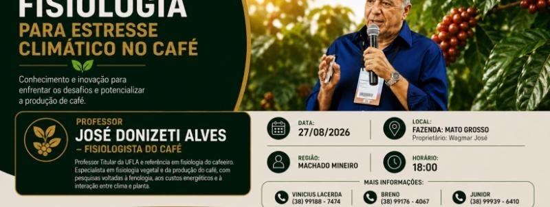 Evento: WORKSHOP FISIOLOGIA PARA ESTRESSE CLIMÁTICO NO CAFÉ