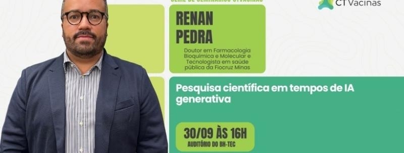 Evento: Pesquisa científica em tempos de IA generativa com Renan Pedra