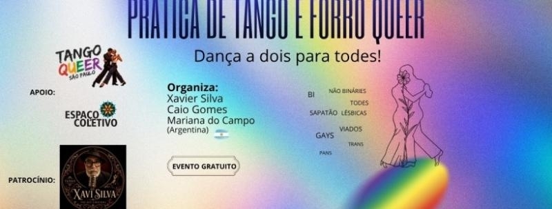 Evento: Aula e Prática de forró e tango QUEER (Para todes)