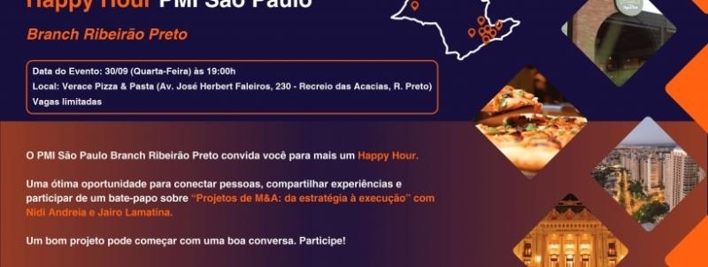 Evento: Happy Hour e 28 Anos do PMI São Paulo| Branch Ribeirão Preto