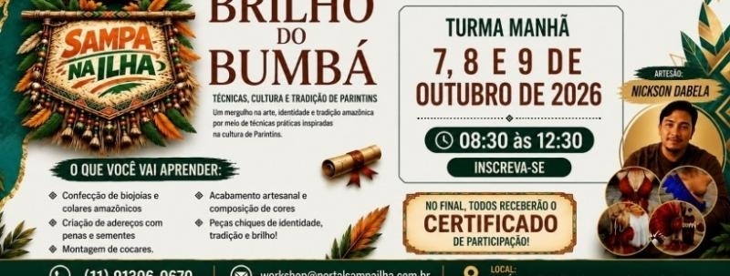 Evento: WORKSHOP BRILHO DO BUMBÁ