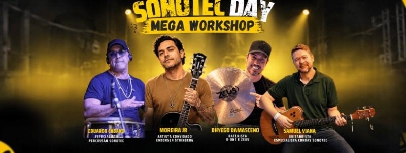 Evento: SONOTEC DAY  MEGA WORKSHOP | PONTO DO MÚSICO