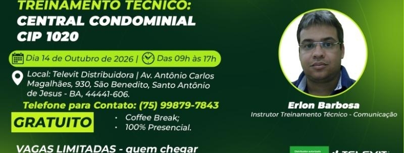 SAJ - Treinamento CENTRAL CONDOMINIAL CIP 1020