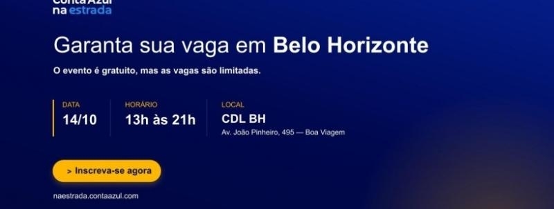Conta Azul na Estrada | Belo Horizonte