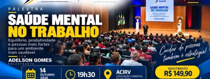 PALESTRA: SAÚDE MENTAL NO TRABALHO
