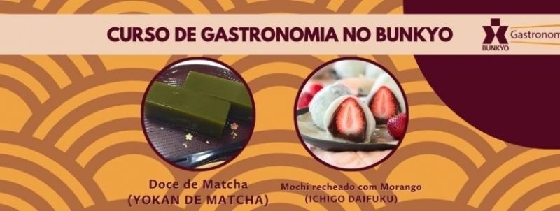 Evento: Curso de Gastronomia Bunkyo - Yokan de Matcha e Ichigo Daifuku