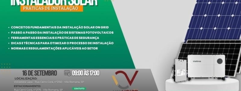 Curso Instalador Solar Práticas de Instalação