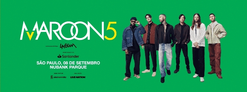 Evento: Maroon 5 - São Paulo - 08/09/2026 - Venda Geral