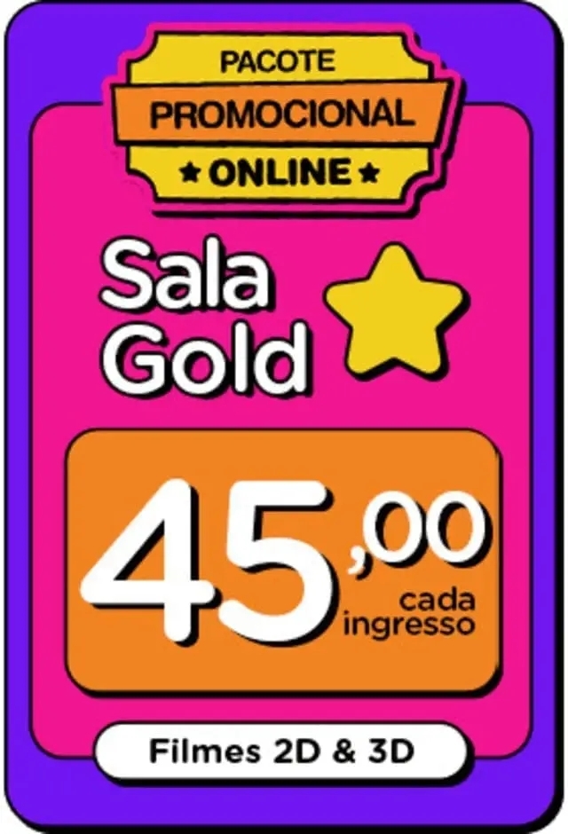Evento: CineShow Sala GOLD - 21/10/2026