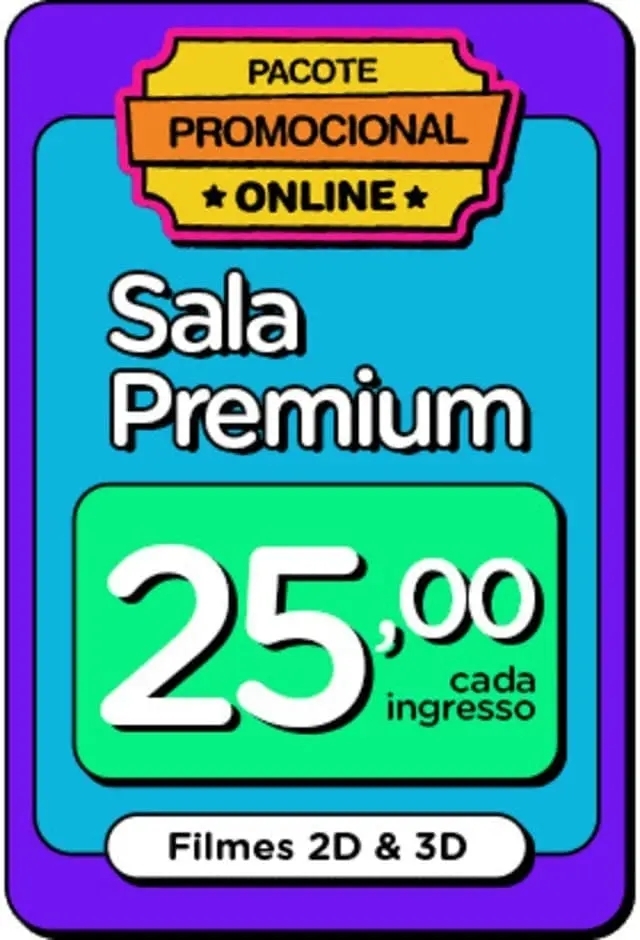 Evento: CineShow Sala Premium - 21/10/2026