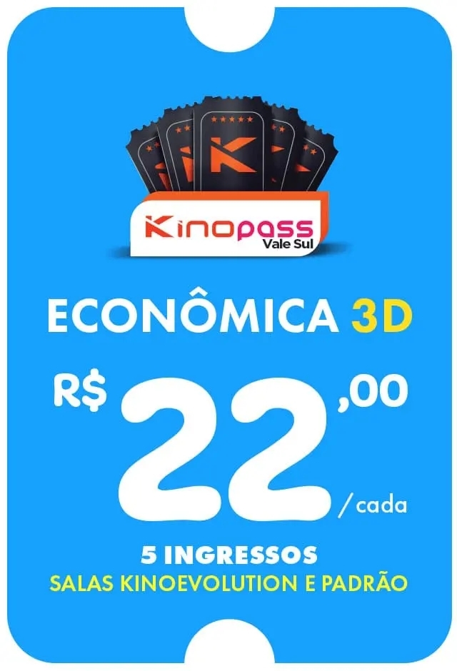 Evento: Vale sul - Kinopass Econômico 3D - 30/09/2026