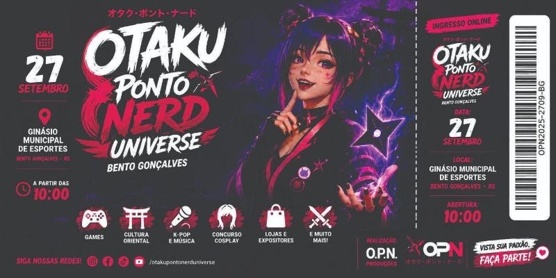 Evento: Otaku Ponto Nerd Universe Bento Gonçalves
