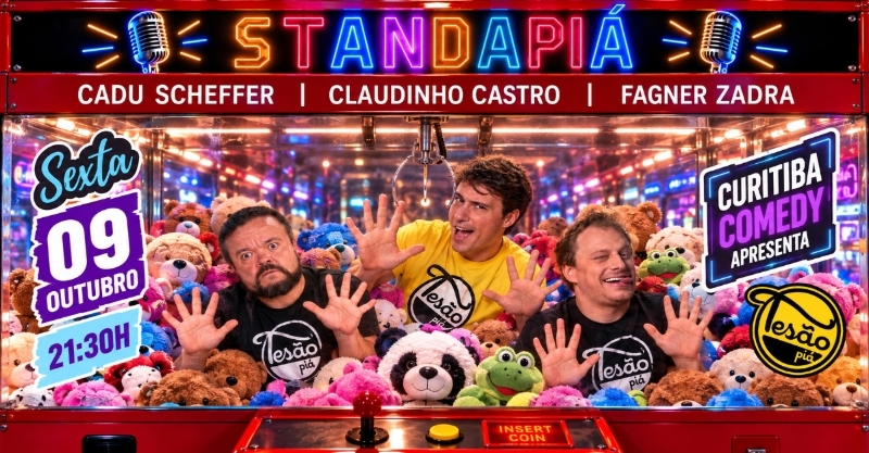 Evento: STANDAPIÁ - COM CADU SCHEFFER, FAGNER ZADRA E CLAUDINHO CASTRO