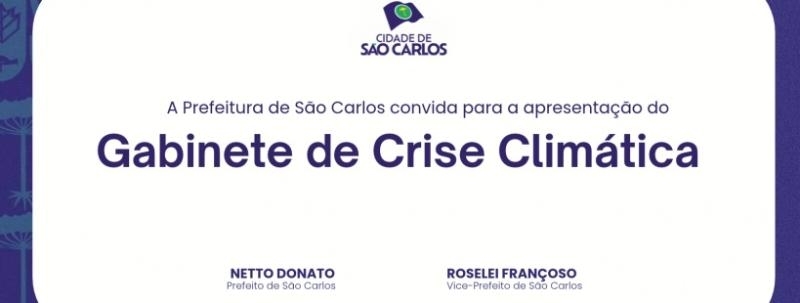 Gabinete de Crise Climática - São Carlos/SP