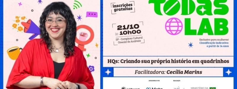Evento: TODAS LAB | HQ: Criando sua própria história em quadrinhos