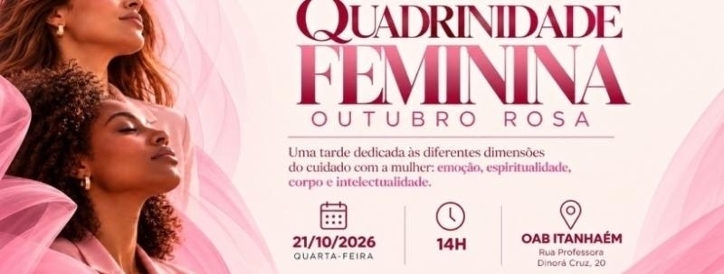 Evento: QUADRINIDADE FEMININA | OUTUBRO ROSA