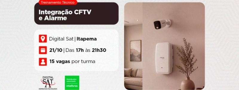 Evento: Treinamento Técnico - Integração CFTV e Alarme | Itapema