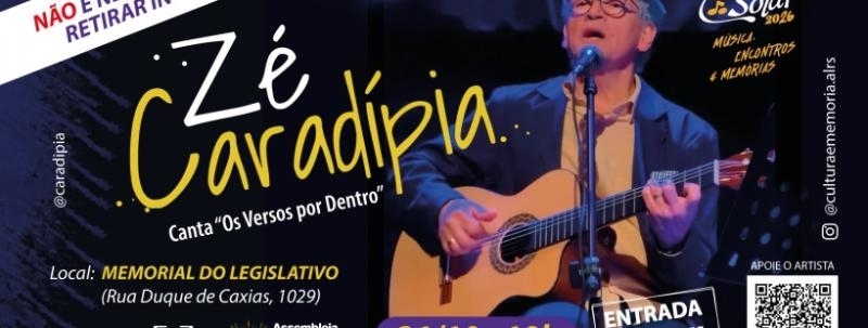 ZÉ CARADÍPIA - SARAU DO SOLAR - Os Versos por Dentro.
