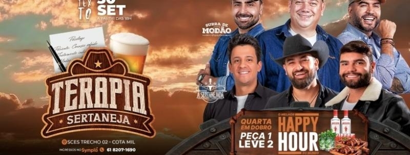 Evento: Surra de Modão + A Sertanejada + Cardápio em Dobro | 30.09 | Varanda do Contexto