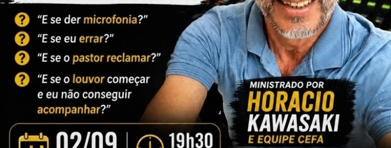 Workshop de Áudio para Igrejas - Áudio sem medo