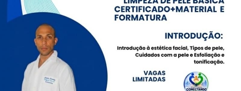 CURSO GRATUITO- ESTÉTICA FACIAL (LIMPEZA DE PELE).
