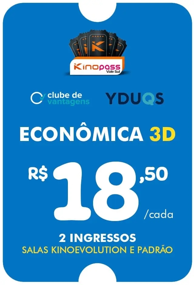 Filme: Vale Sul - Clube de Vantagem - Classe Econômica 3D - 31/12/2026