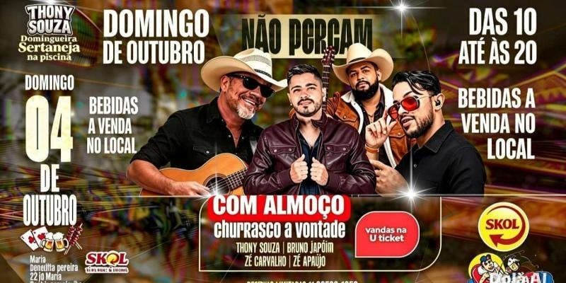 Evento: Domingueira Sertaneja na piscina