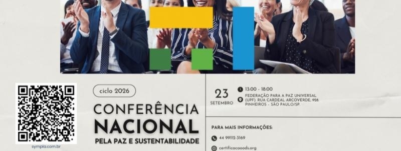 Evento: Conferência Nacional pela Paz e Sustentabilidade