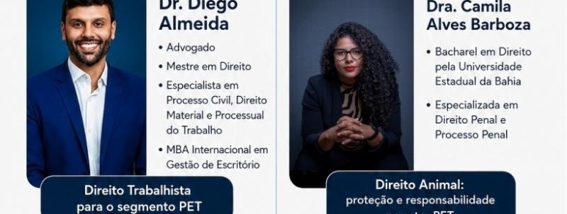 Evento: Evento Pet: Direito trabalhista e Animal para negocios PETs e Clinicas