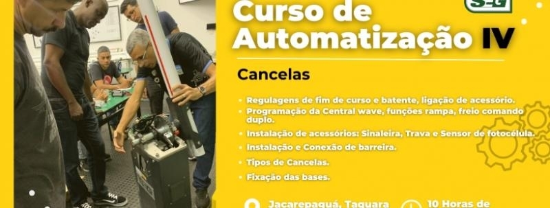 CURSO DE CANCELAS - AUTOMATIZAÇÃO IV (SETEMBRO) 2026
