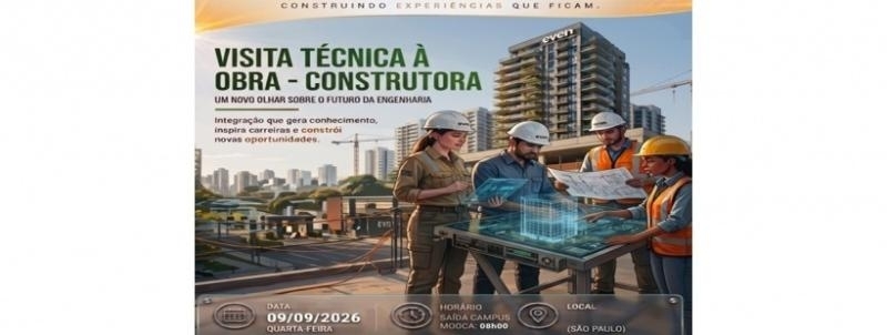 Evento: Visita técnica a obra Construtora EVEN dia 09/09/2026