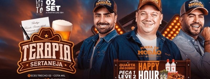 Surra de Modão + Cardápio em Dobro | 02.09 | Varanda do Contexto