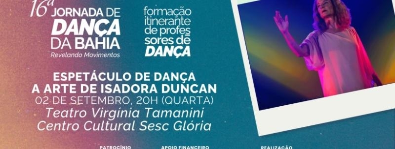 Evento: VITÓRIA (ES) - Espetáculo de dança A Arte de Isadora Duncan