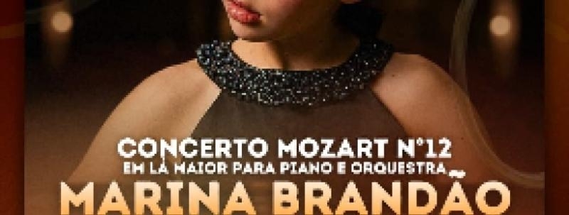 Concerto com Marina Brandão - Piano e orquestra Mozart no 12