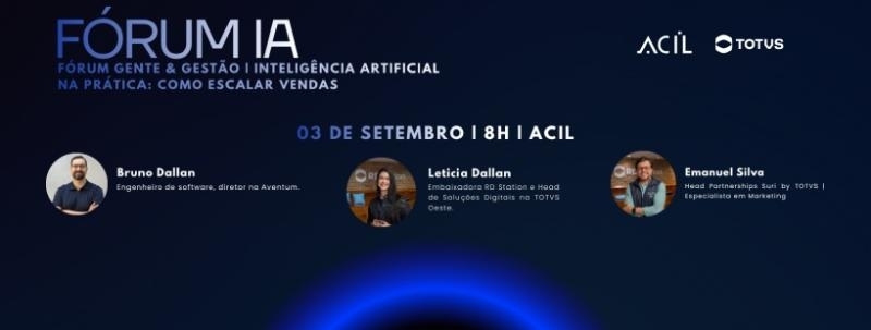 Evento: Fórum Gente & Gestão | Inteligência Artificial na Prática: Como Escalar Vendas