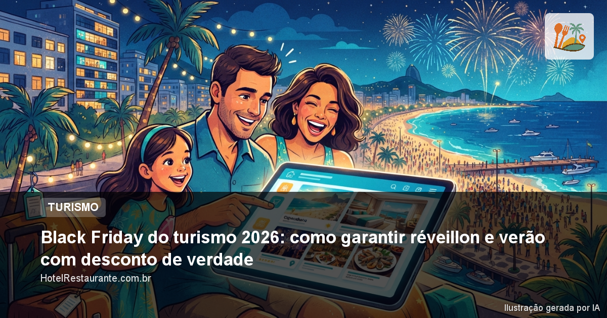 Black Friday do turismo 2026: como garantir réveillon e verão com desconto de verdade