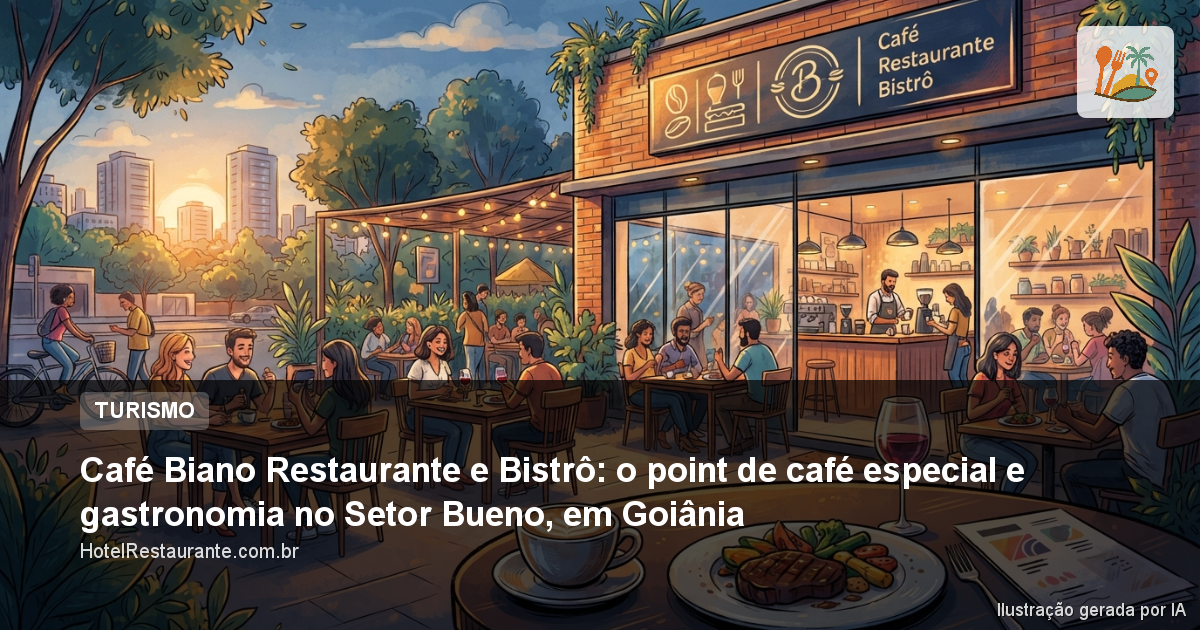 Café Biano Restaurante e Bistrô: o point de café especial e gastronomia no Setor Bueno, em Goiânia