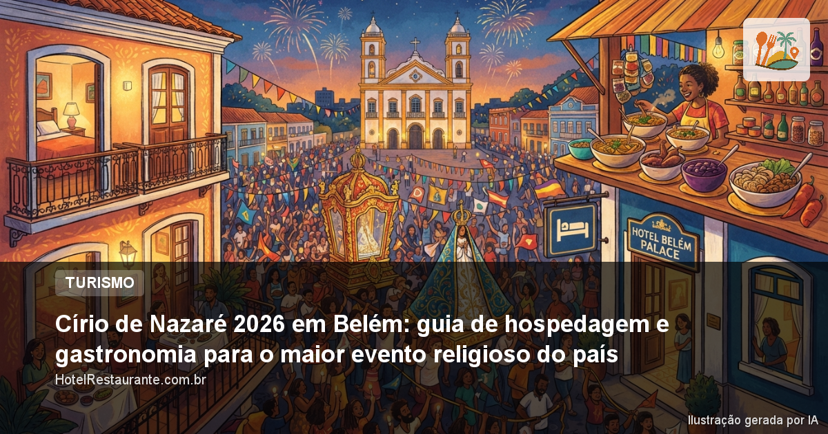 Círio de Nazaré 2026 em Belém: guia de hospedagem e gastronomia para o maior evento religioso do país